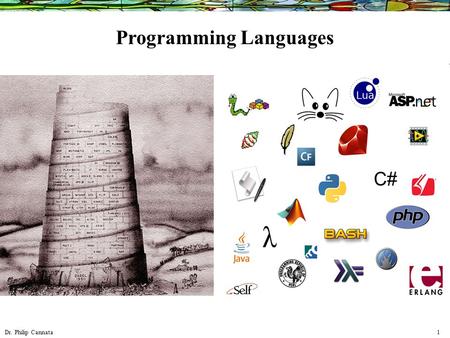 Dr. Philip Cannata 1 Programming Languages. Dr. Philip Cannata 2 Class Website