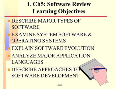 L Ch5: Software Review Learning Objectives