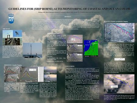 GUIDELINES FOR (SHIP BORNE) AUTO-MONITORING OF COASTAL AND OCEAN COLOR. Wernand, M.R., Royal Netherlands Institute for Sea Research (Royal NIOZ), PO Box.