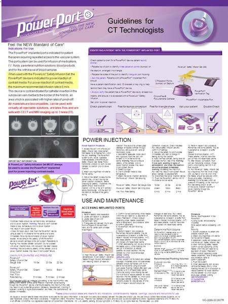 Guidelines for CT Technologists