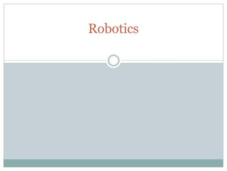 Robotics. Foundational Methods Advanced Applications.