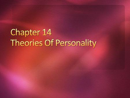 Take a minute it think about your own personality. Write about one aspect of your personality you like best and why. Then think about one you would most.