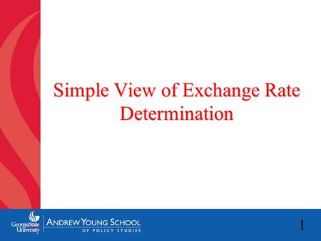 1 Simple View of Exchange Rate Determination. 2 EUR exchange rate against the dollar: EUR value in USD.