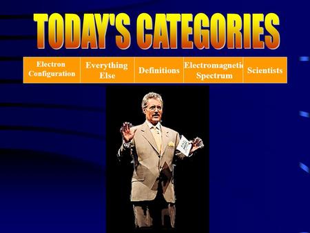 Electron Configuration Everything Else Definitions Electromagnetic Spectrum Scientists.