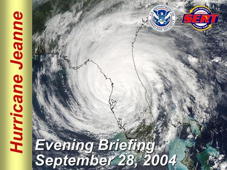 Hurricane Jeanne Evening Briefing September 28, 2004.