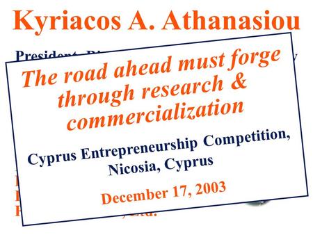 Khkhkhkhkhkhkhkhkh Kyriacos A. Athanasiou President, Biomedical Engineering Society Professor, Bioengineering, Rice University Adj. Professor, Orthopaedics,