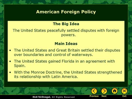 American Foreign Policy