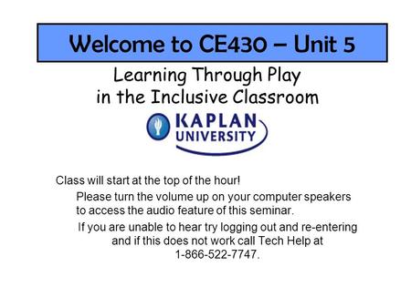 in the Inclusive Classroom