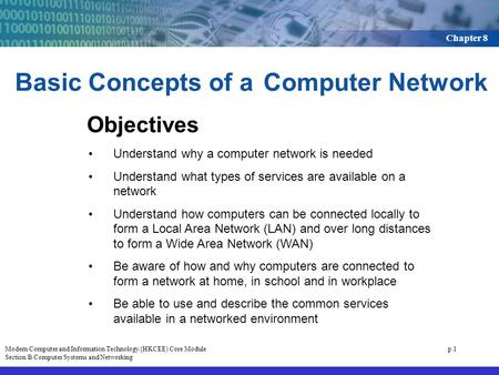 Basic Concepts of a Computer Network