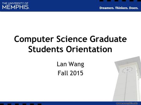 Computer Science Graduate Students Orientation