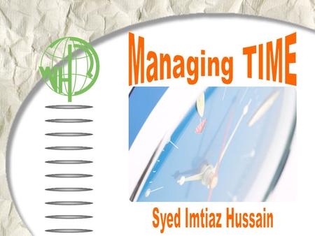 Introduction Managing time in organizations is difficult because time flows at the same rate for everyone and cannot be 'managed' like other resources.