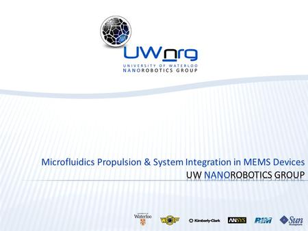 Microfluidics Propulsion & System Integration in MEMS Devices.