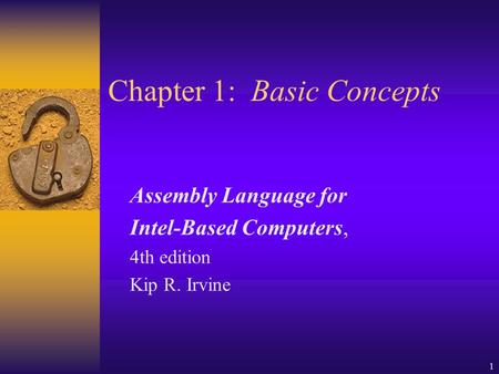 Chapter 1: Basic Concepts