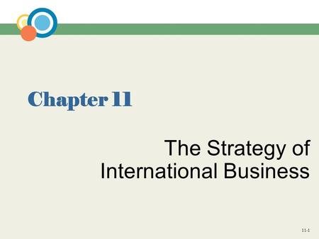 The Strategy of International Business