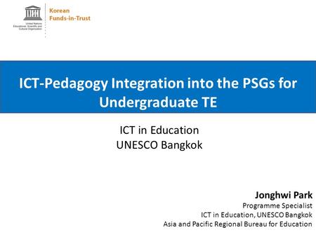 ICT in Education UNESCO Bangkok