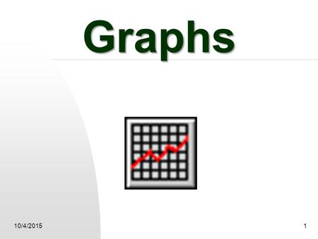 10/4/20151 Graphs 2 Today we are going to graph. What are the parts of a graph?