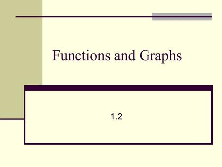 Functions and Graphs 1.2. FUNCTIONSFUNCTIONS Symmetric about the y axis Symmetric about the origin.