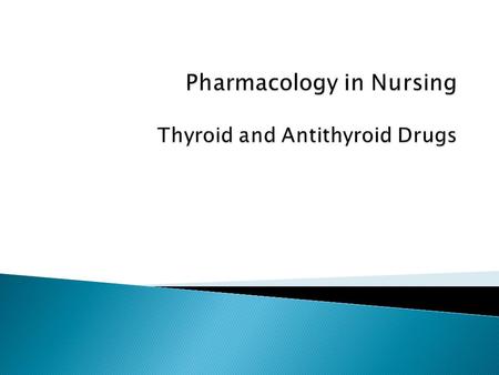  Secretes three hormones essential for proper regulation of metabolism ◦ Thyroxine (T 4 ) ◦ Triiodothyronine (T 3 ) ◦ Calcitonin  Located near the parathyroid.