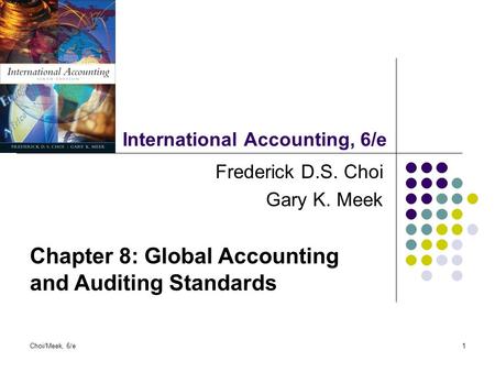 International Accounting, 6/e