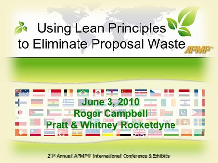 Using Lean Principles to Eliminate Proposal Waste