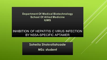  Hepatitis C virus (HCV) infects 170 million people worldwide  up to 80% of those infected become chronic infection.  HCV infection can cause chronic.