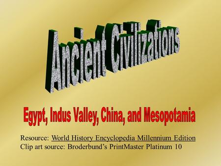 Ancient Civilizations