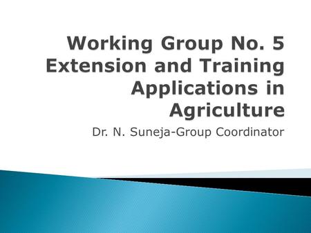 Dr. N. Suneja-Group Coordinator.  Himanshu K Mondal  Pankaj K Pathale  Sonaram singh munda  P Venkatechalapathy  K Hanumanthareoos  Raj Narain Singh.