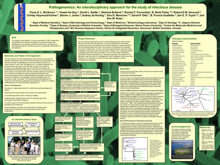 Pathogens being Studied (selected examples) PathogenPrimary Disease Bordetella pertussisWhooping cough Borrelia burgdorferi Lyme disease Campylobacter.