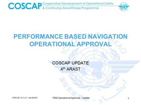 PERFORMANCE BASED NAVIGATION OPERATIONAL APPROVAL