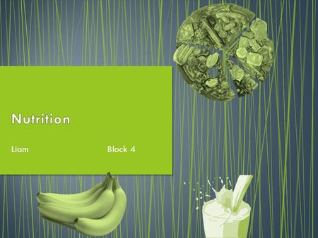 Liam Block 4. 2 types simple (sugars) & complex (starches ) Source of Energy Helps Immune system 50% of diet Sources: Sugars:candy, fruit, dairy, etc…