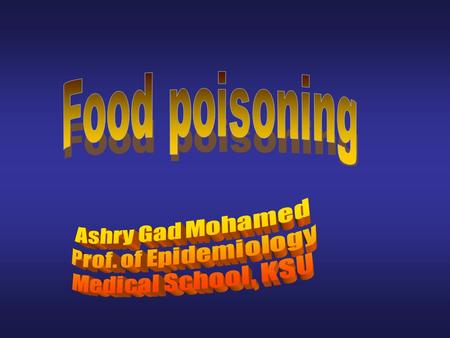 Food borne diseases (FBDs) Group of illnesses acquired by ingesion of food containing etiologic agents in such quantities that they affect the health.