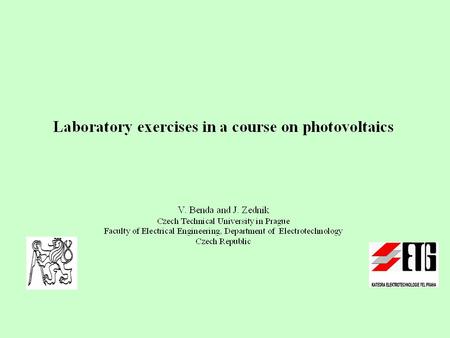 Photovoltaics is a relatively very complicated subject. Understanding solar cell and solar modules function needs relatively broad knowledge from the.