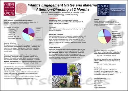 FIRST STEPS A longitudinal study investigating the imitative, communicative, motoric and cognitive development of infants from birth to 18 months. Hypotheses.