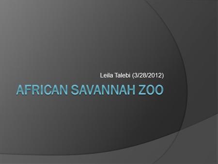 Leila Talebi (3/28/2012).  The existing land use of Cincinnati Zoo consists of various types including parking lot, open space areas, and steep wooded.