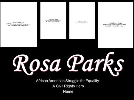 African American Struggle for Equality: A Civil Rights Hero Name