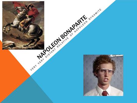 NAPOLEON BONAPARTE VERY VERY DISTANT RELATIVE OF NAPOLEON DYNAMITE.