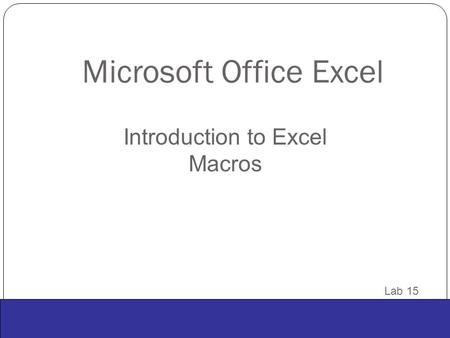 Copyright © 2008 Pearson Prentice Hall. All rights reserved. 1 Microsoft Office Excel Copyright © 2008 Pearson Prentice Hall. All rights reserved. 1 11.