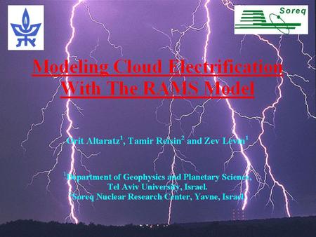 In this work we present results of cloud electrification obtained with the RAMS model that includes the process of charge separation between ice particles.