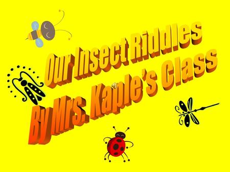 Insect Facts I live on the island of Madagascar. I can grow 3 inches tall. I am red. I have wings but I don’t fly. What am I?