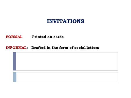 INVITATIONS INVITATIONS