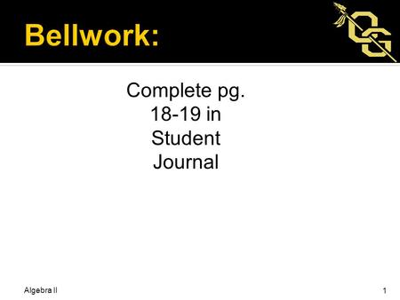 Complete pg in Student Journal