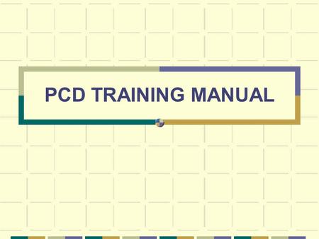 PCD TRAINING MANUAL. What is PCD?? “Patient Care Documentation” Computerized nursing documentation Developed by Siemen’s Company Used on all hospital.