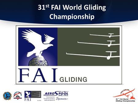 31 st FAI World Gliding Championship. Flash sécurité 12.