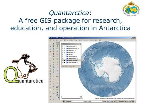 Quantarctica: A free GIS package for research, education, and operation in Antarctica.