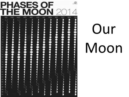 Our Moon. What is the moon? A natural satellite – Satellite = an object in orbit 1 of more than 166 moons in our solar system The only moon orbiting planet.