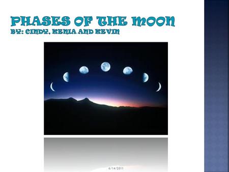 6/14/2011.  During the new moon, we see the side of the moon that is not illuminated by the sun. When we see the moon, it is like a dark circle in the.