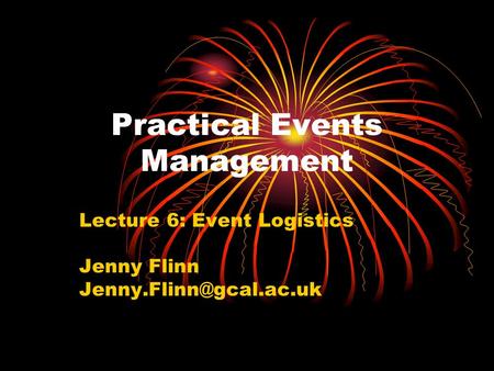 Practical Events Management