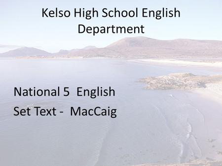 Kelso High School English Department