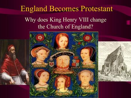 England Becomes Protestant