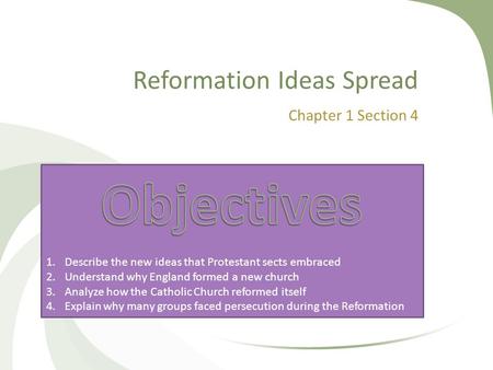 Reformation Ideas Spread